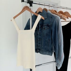 Madewell Apron Cross-Back Tank Top